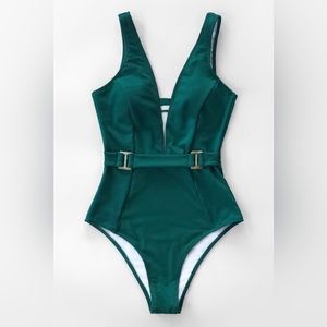 Cupshe Green One Piece Swimsuit size S NWT